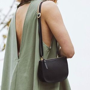 Lo & Sons Waverly 2 Black Nappa Leather Purse